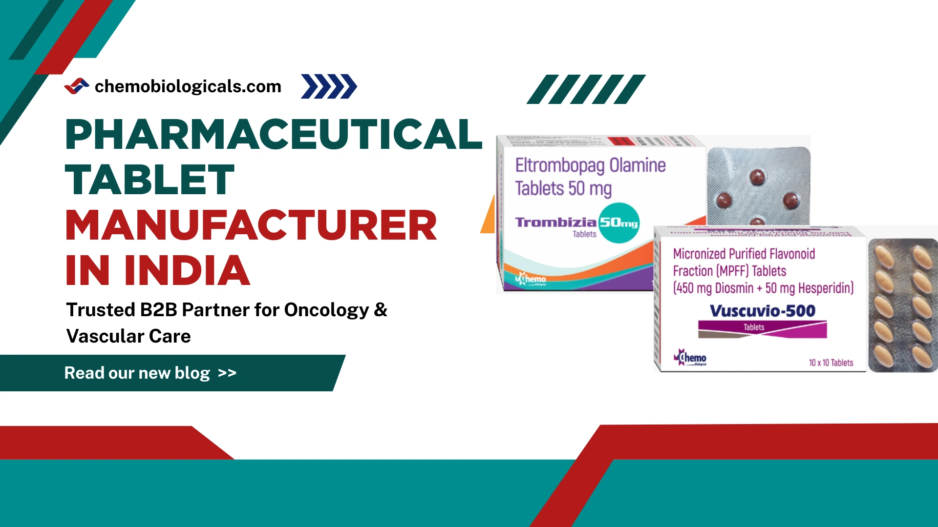 Pharmaceutical Tablet Manufacturer in India – Trusted B2B Partner for Oncology & Vascular Care