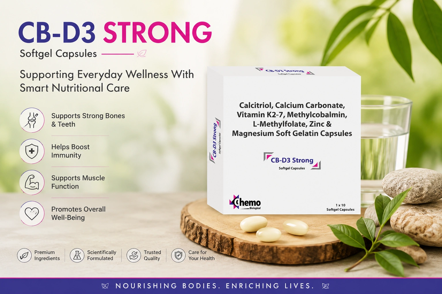 CB-D3 STRONG Softgel Capsules – Supporting Everyday Wellness With Smart Nutritional Care