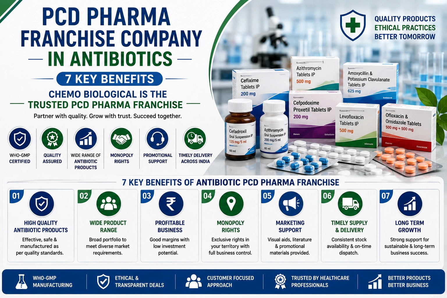 Understanding the Antibiotic Range in PCD Pharma Franchise Business