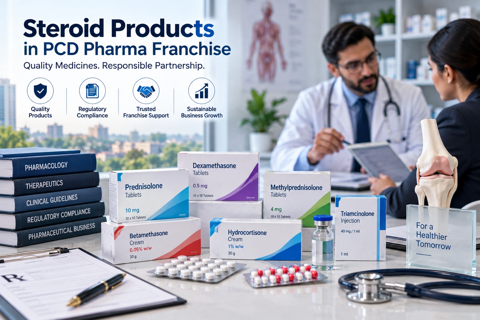 Steroid Products in PCD Pharma Franchise