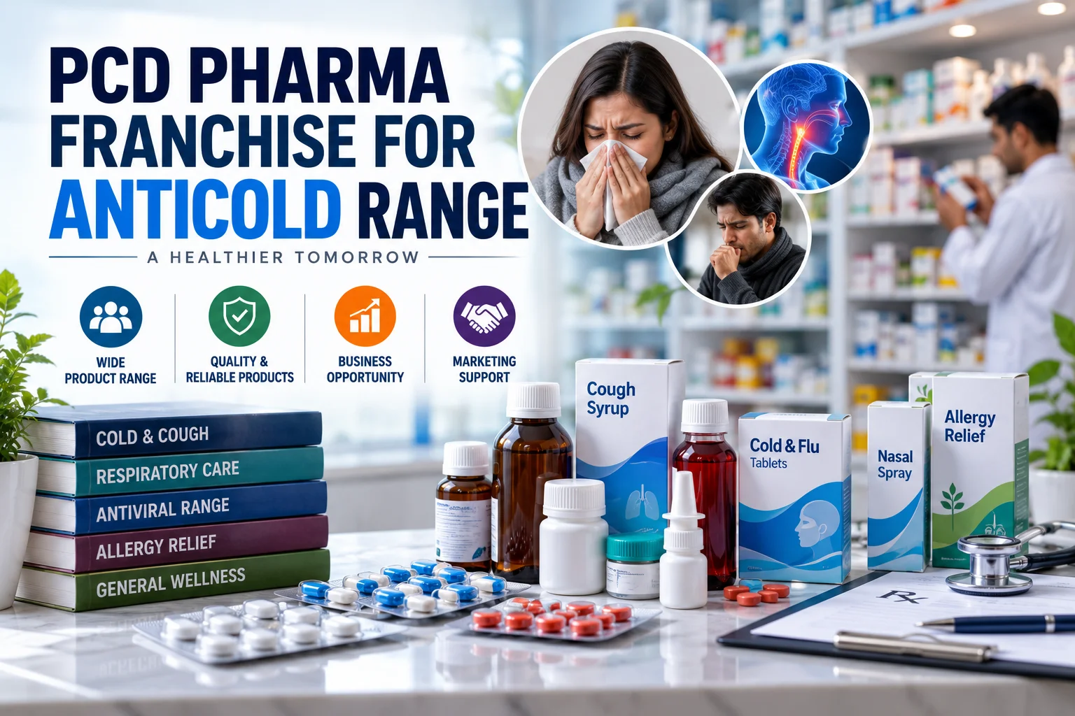 PCD Pharma Franchise for Anticold Range | Chemo Biological Best 500+ Quality Medicine